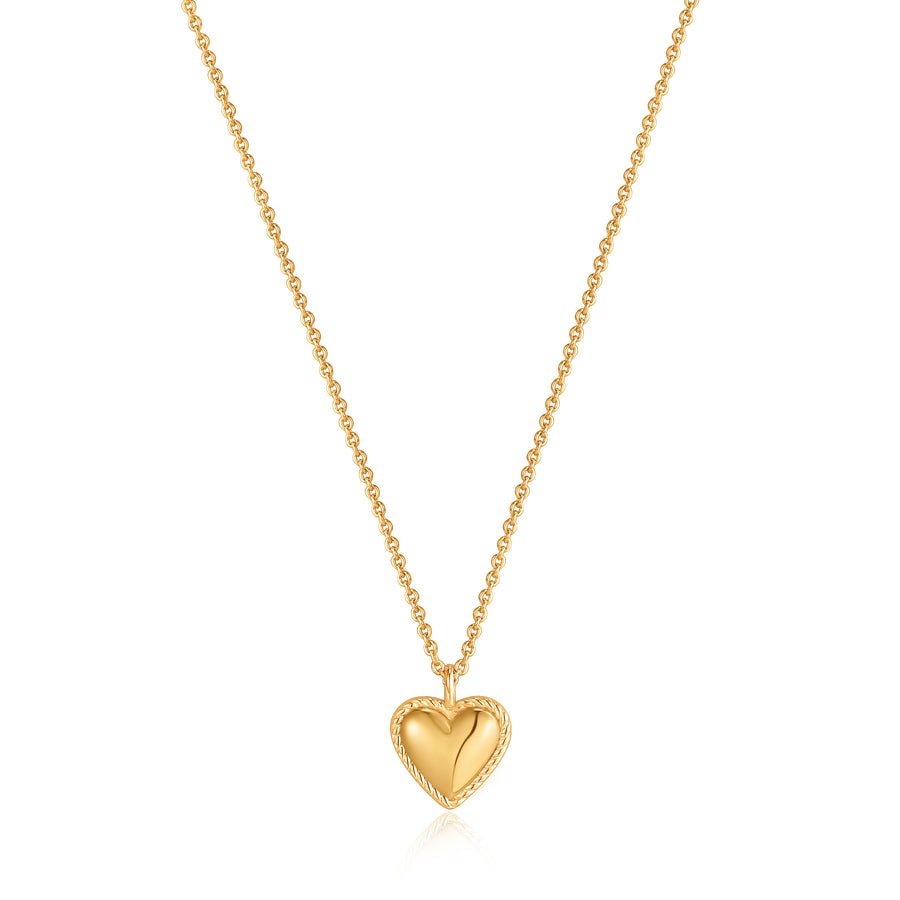ANIA HAIE ROPES & DREAMS GOLD ROPE HEART PENDANT N