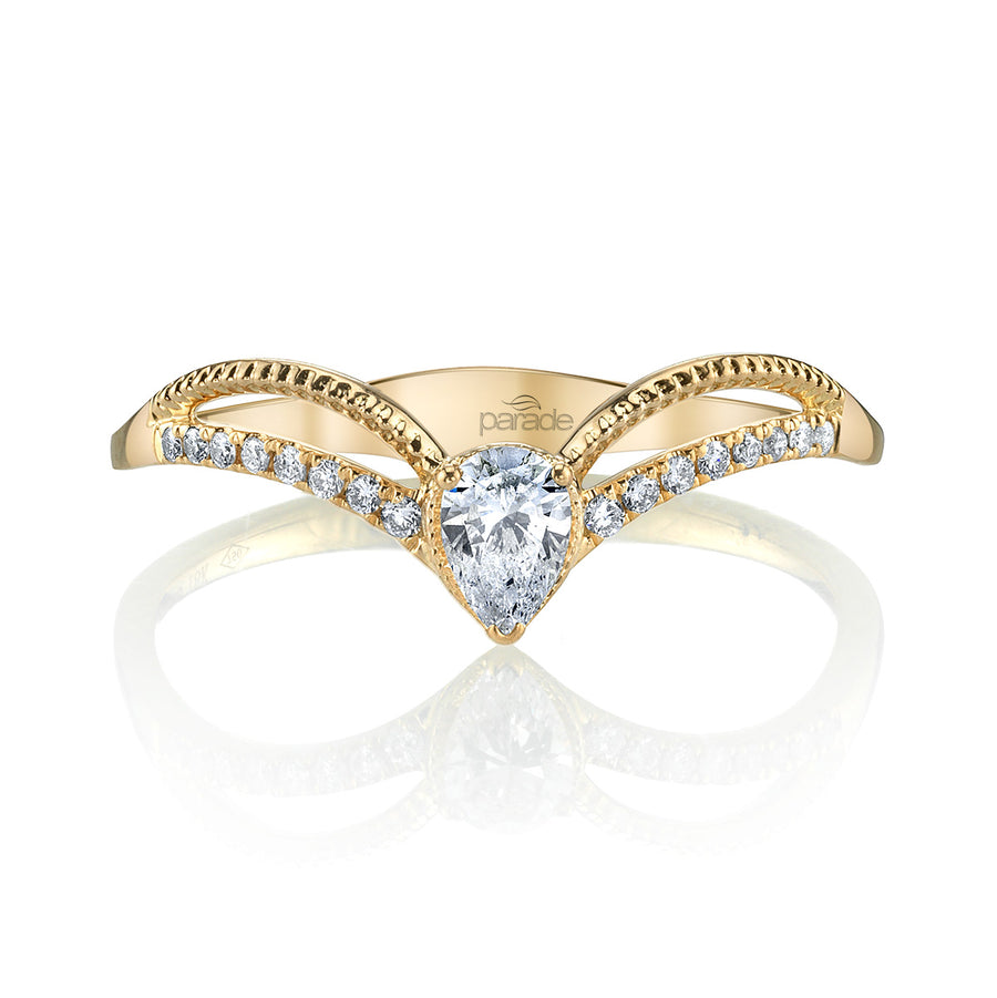 14K Yellow Gold Diamond Ring