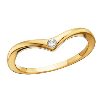 10K Yellow Gold 0.03ct Diamond 