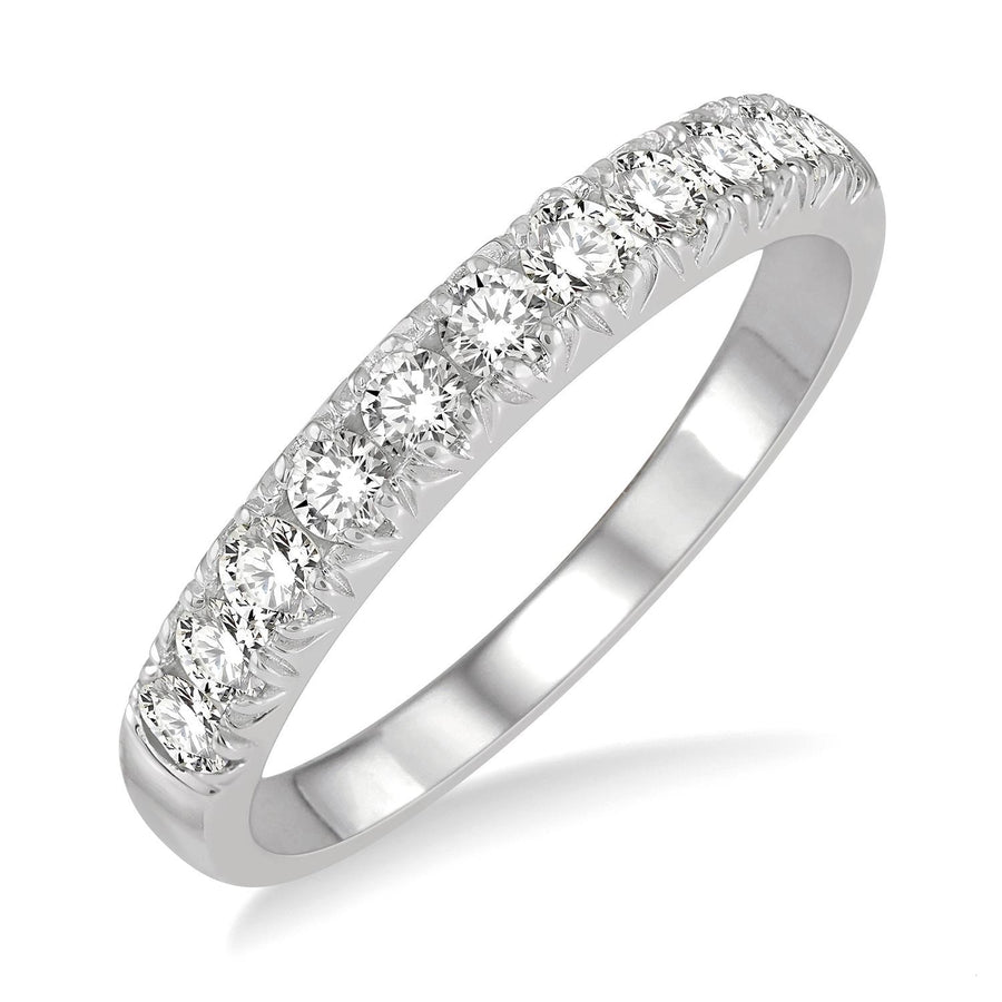 14K White Gold 0.50ct Diamond Wedding Band