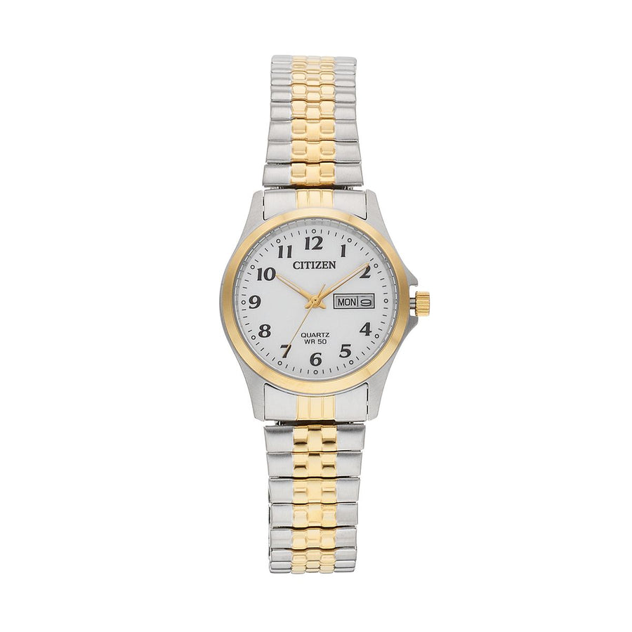 Citizen Quartz Two Tone Expansion Band Watch