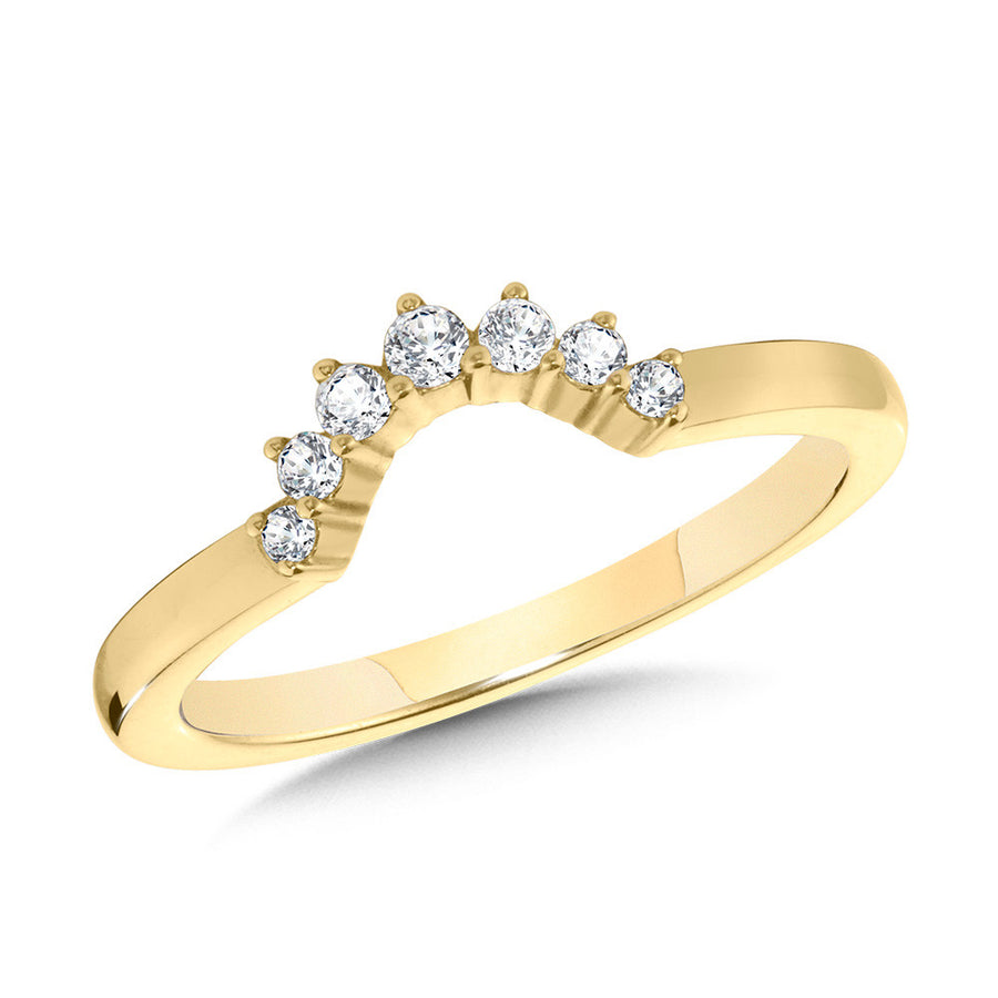 14K Yellow Gold 0.14ct Diamond Ring