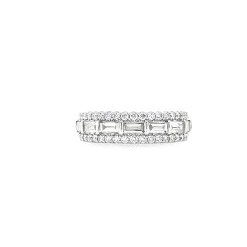 14K White Gold 1.01ct Lab Grown Diamond Band