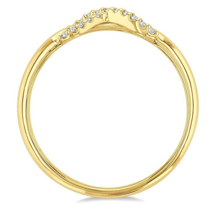 10K Yellow Gold Diamond Infinity Ring
