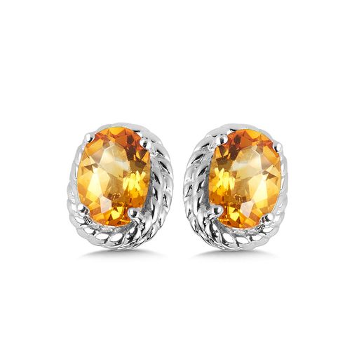 Sterling Silver Citrine Earrings