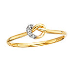 10K Yellow Gold 0.03ct Diamond Ring