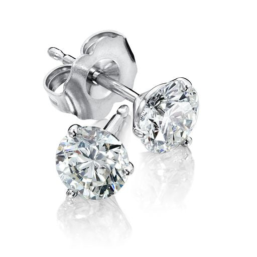 14K White Gold 0.75ct Diamond Stud Earrings