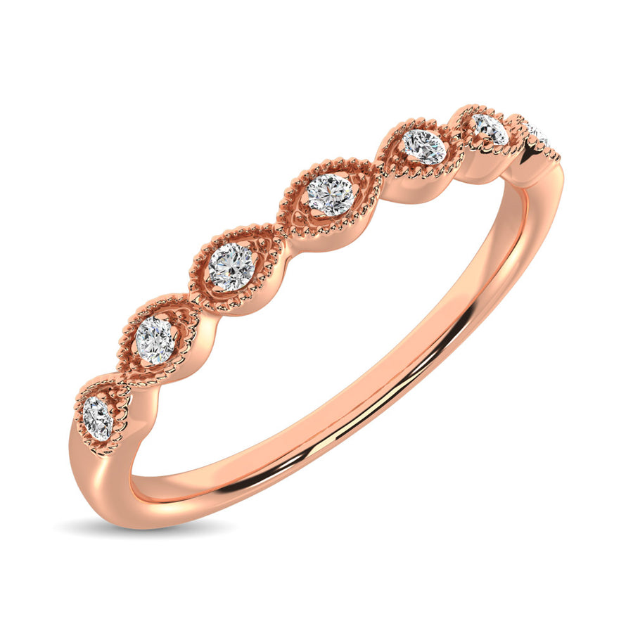 14K Rose Gold 0.05ctw Diamond Stackable Ring