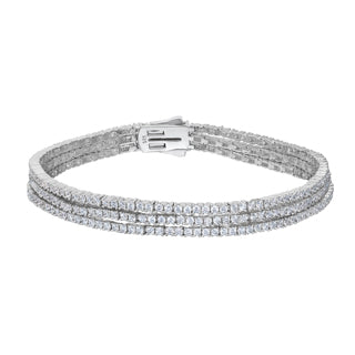 Sterling Silver Simulated Diamond Bracelet