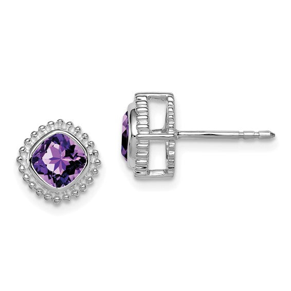10k White Gold Amethyst Earnings