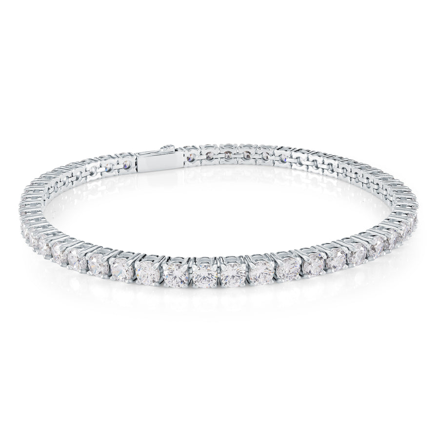 Stainless Steel 3mm Cubic Zirconia 8