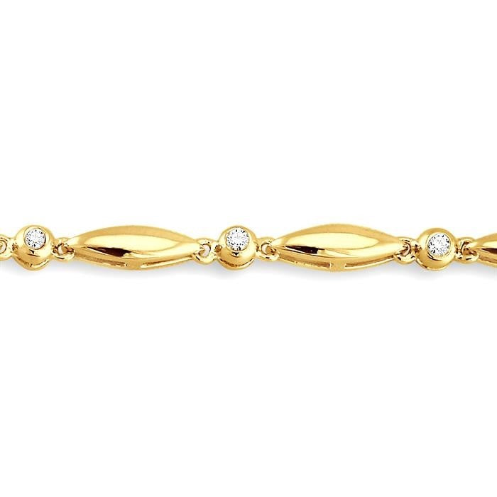 Yellow Gold 0.25ctw Diamond Bracelet