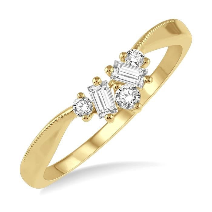 14k Yellow Gold Diamond Ring