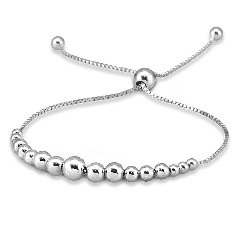 Sterling Silver Bolo Style Bracelet