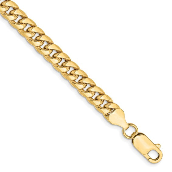 10K Yellow Gold Miami Cuban Chain Bracelet