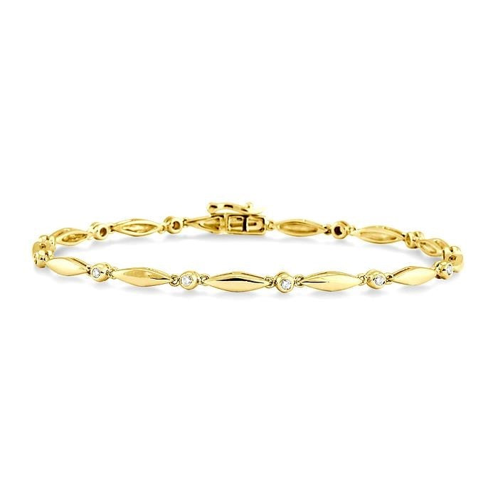 Yellow Gold 0.25ctw Diamond Bracelet