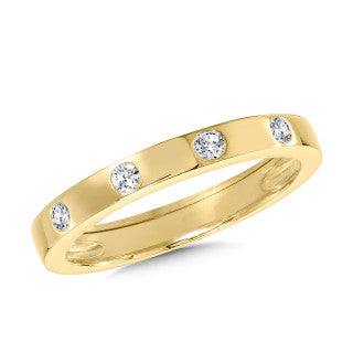 14K Yellow Gold 0.25ct Diamond Ring
