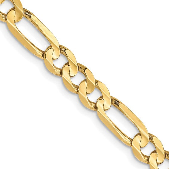 10K Yellow Gold Figaro Chain