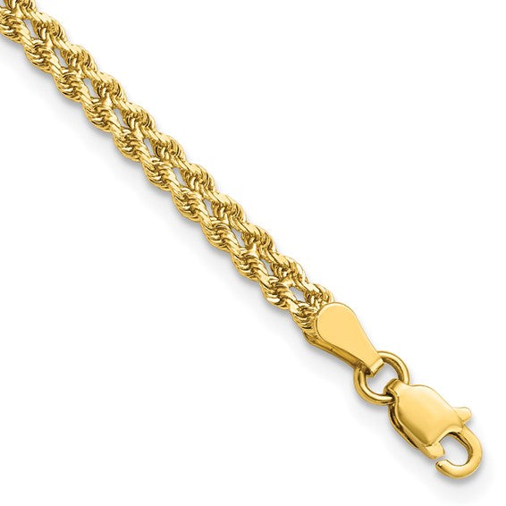 14K Gold Double Rope Bracelet