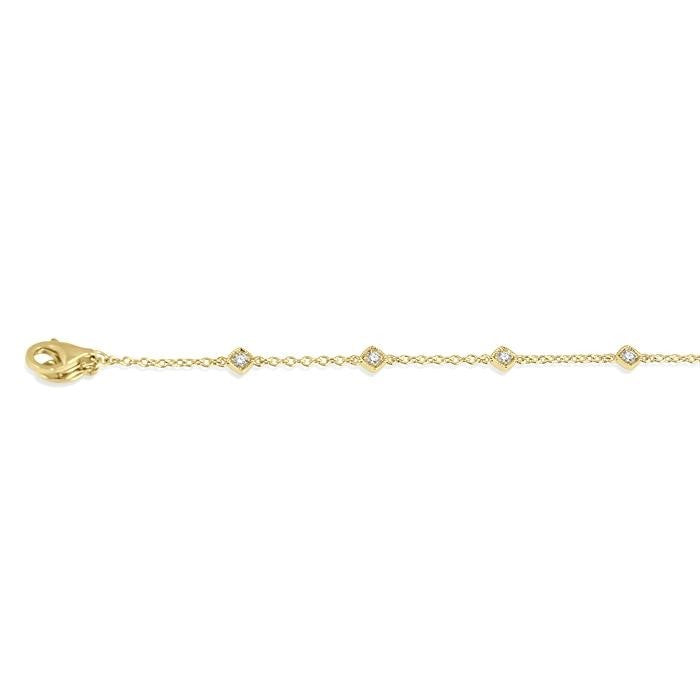 10K Yellow Gold Diamond Bracelet
