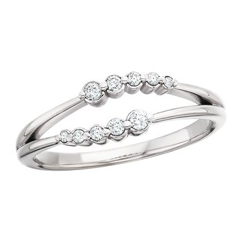 10K White Gold 0.12ct. Diamond Ring