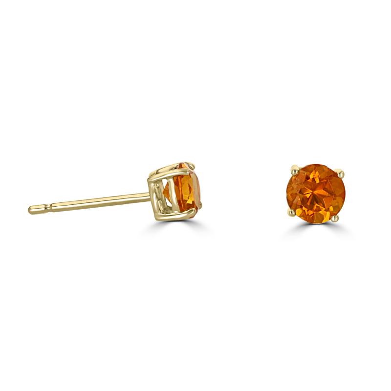 14K Yellow Gold Citrine Earrings