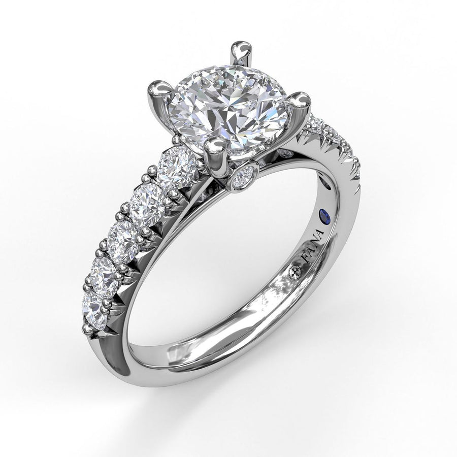 14K White Gold 0.66ct. Diamond Semi-Mount Engagement Ring