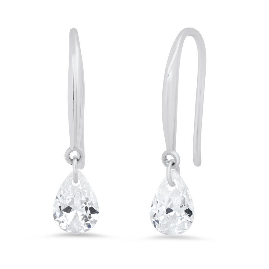 Sterling Silver and CZ Dangle Earring