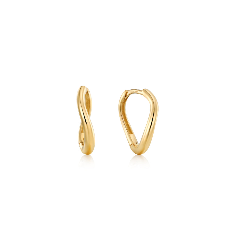 14k Yellow Gold Petite Hoop Earrings