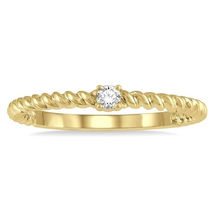 10K Yellow Gold Diamond Ring