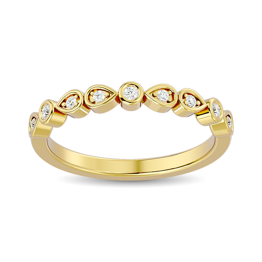 10K Yellow Gold Diamond Ring