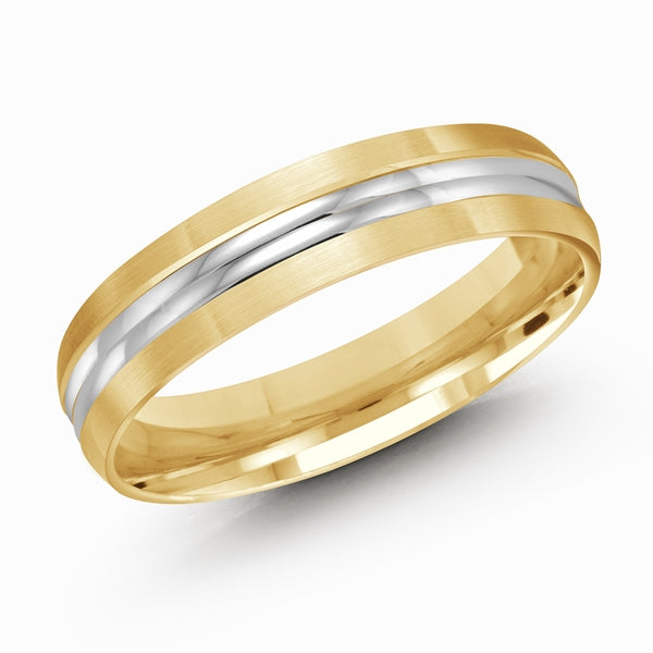 Karat Gold or Platinum Carved Wedding Band
